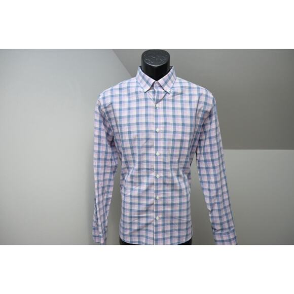 Bonobos Dress Shirt Standard Fit Plaid Casual Button Up Mens Sz Medium Short - Picture 3 of 7